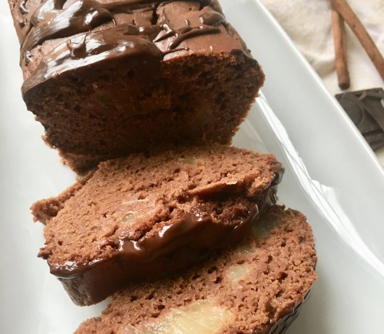 Plumcake pere e cioccolato