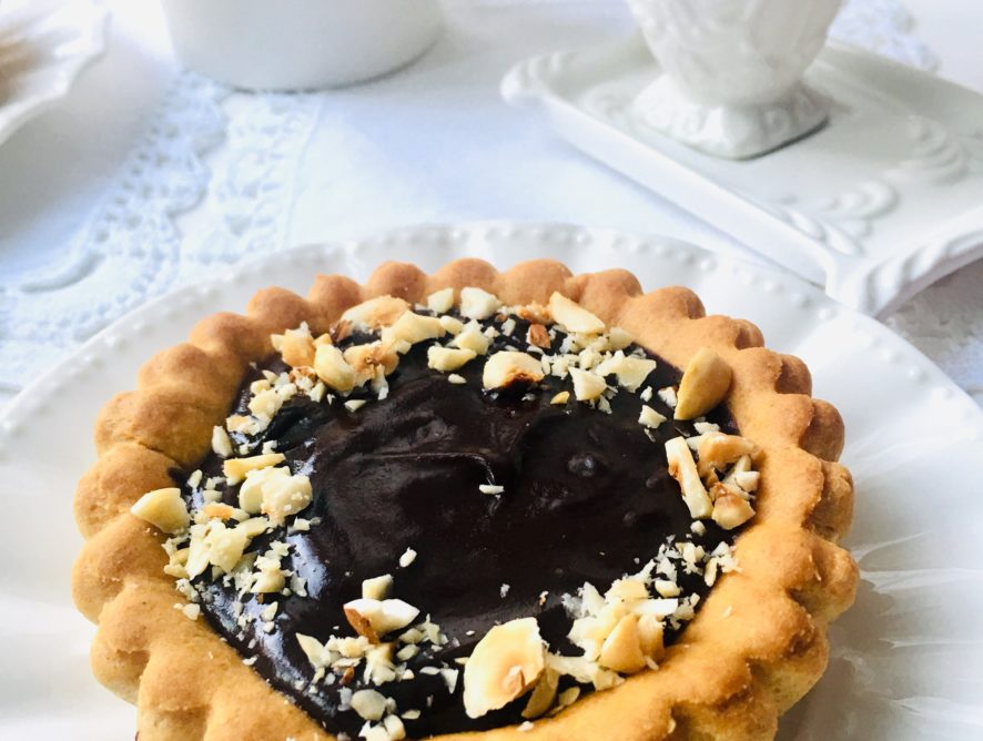 Crostatine senza glutine e senza burro al cioccolato fondente