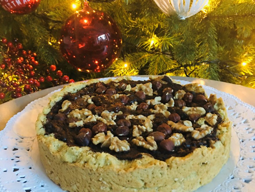 Crostata crema al cioccolato e nocciole