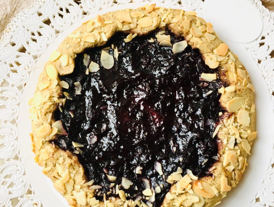 Crostata di grano saraceno e mirtilli