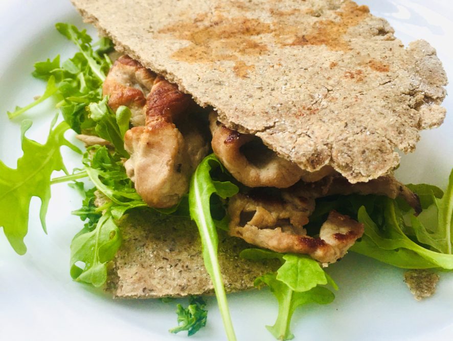 Piadine di grano saraceno con straccetti di vitello