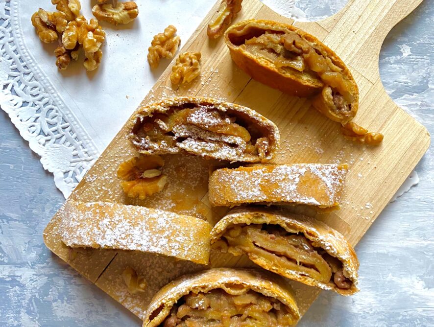 Strudel di mele senza glutine e senza lattosio