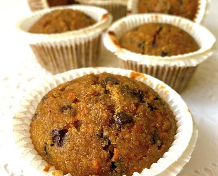 Muffin alle carote senza glutine e senza lattosio