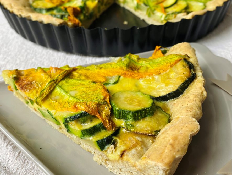 Crostata di grano saraceno alle zucchine