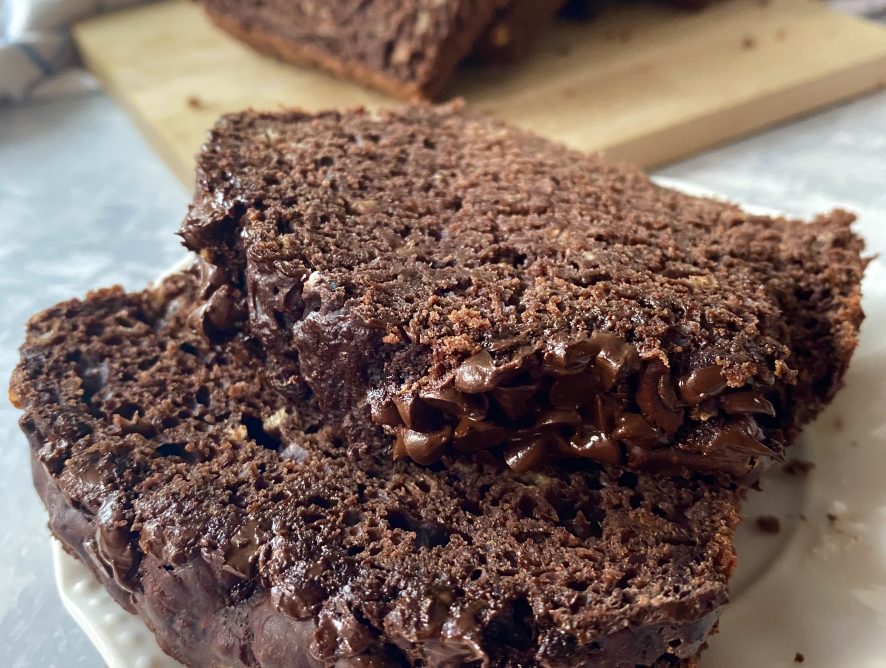 Banana bread al doppio cioccolato senza glutine