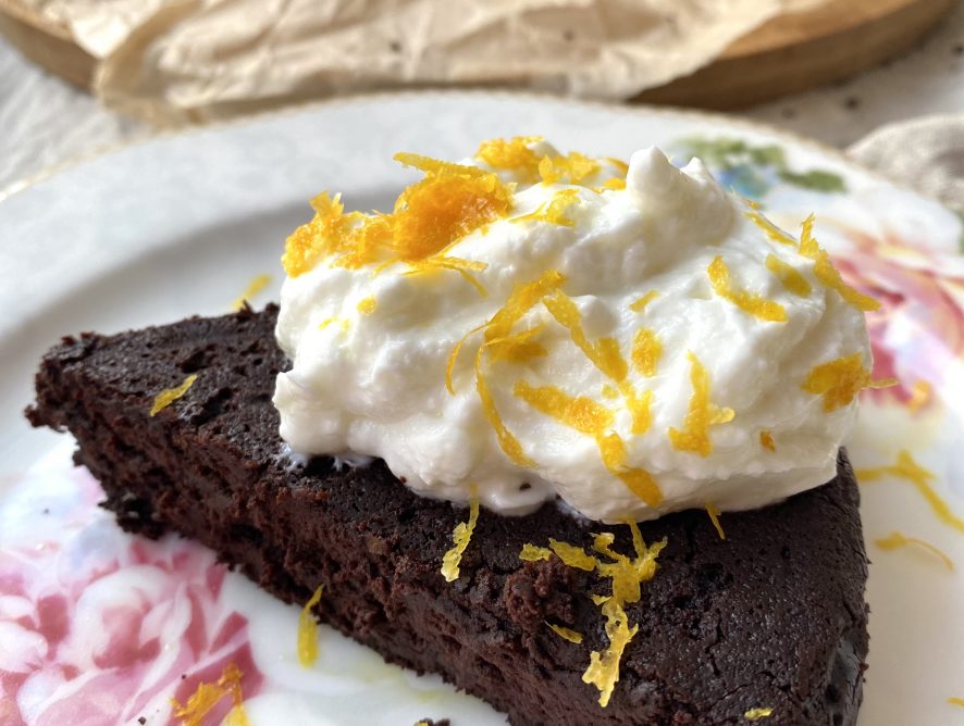 Torta arancia e cioccolato senza farina