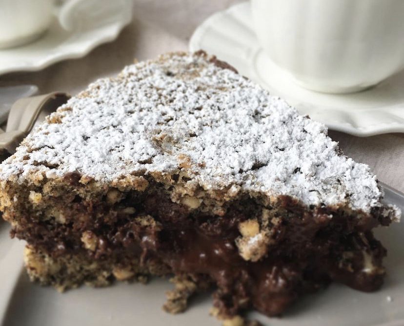 Torta nocciole e cioccolato senza glutine