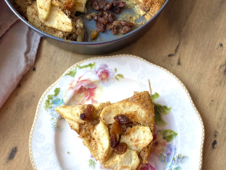 Torta invisibile di mele senza glutine e senza lattosio