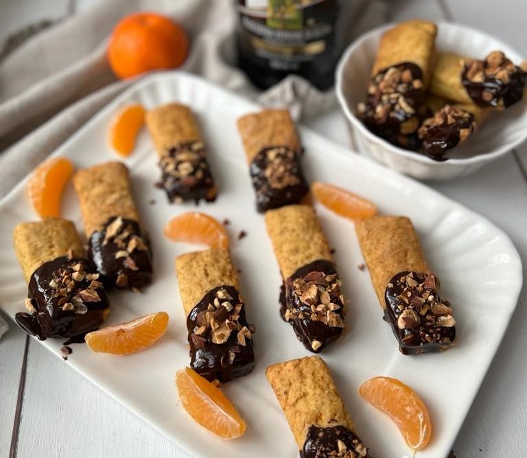 Biscotti al mandarino e cioccolato senza glutine