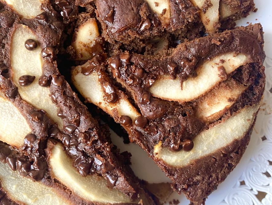 Torta pere e doppio cioccolato senza glutine